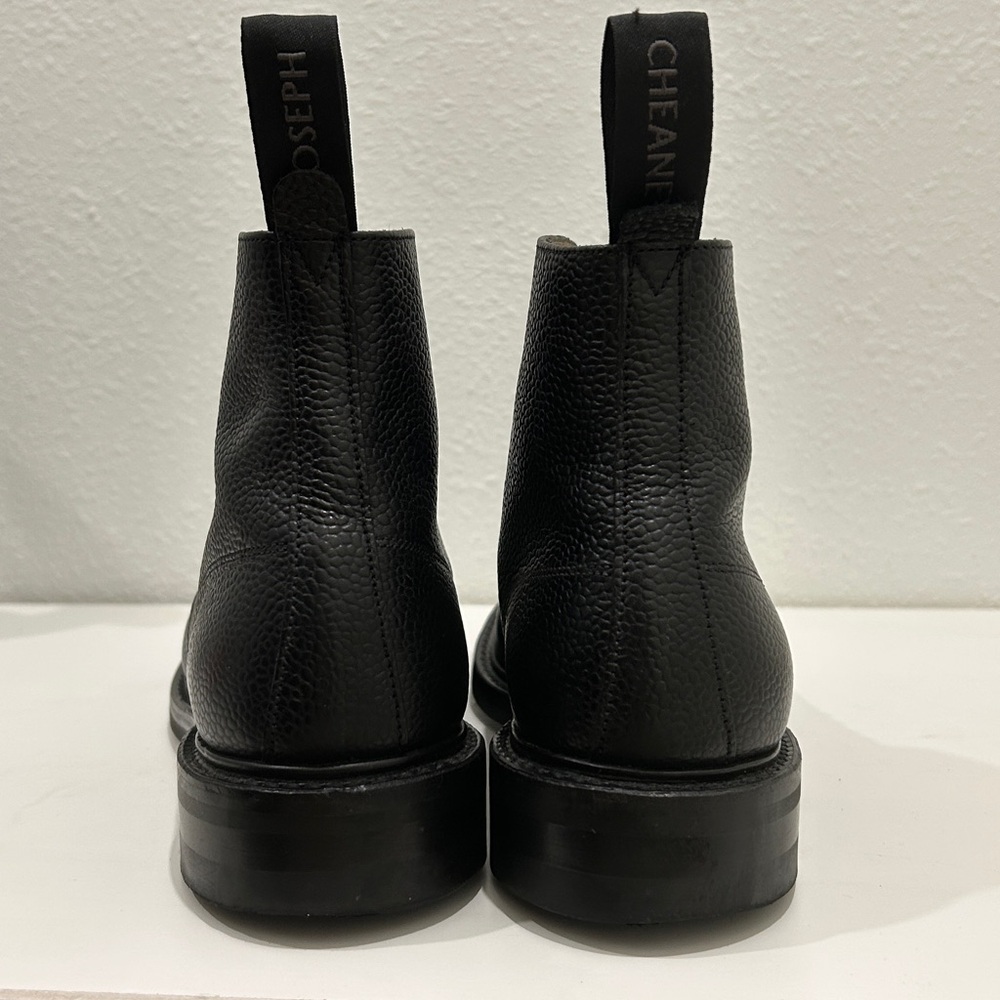 NWOT Joseph Cheaney Penhill Capped Derby Boot in Black Grain Leather |Size 11R - Picture 5 of 16